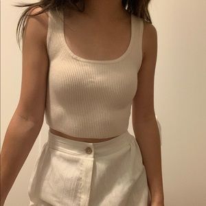 Knit crop top
